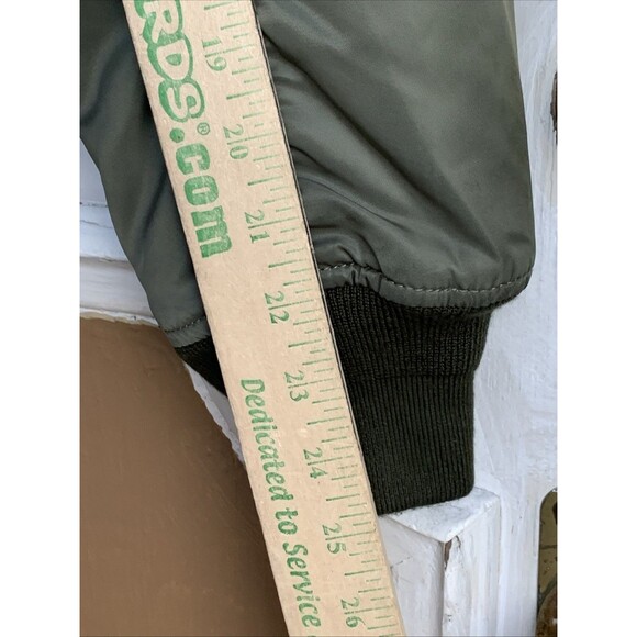 Superdry Mens MA-1 Bomber Jacket Full Zip Olive green - Picture 8 of 13